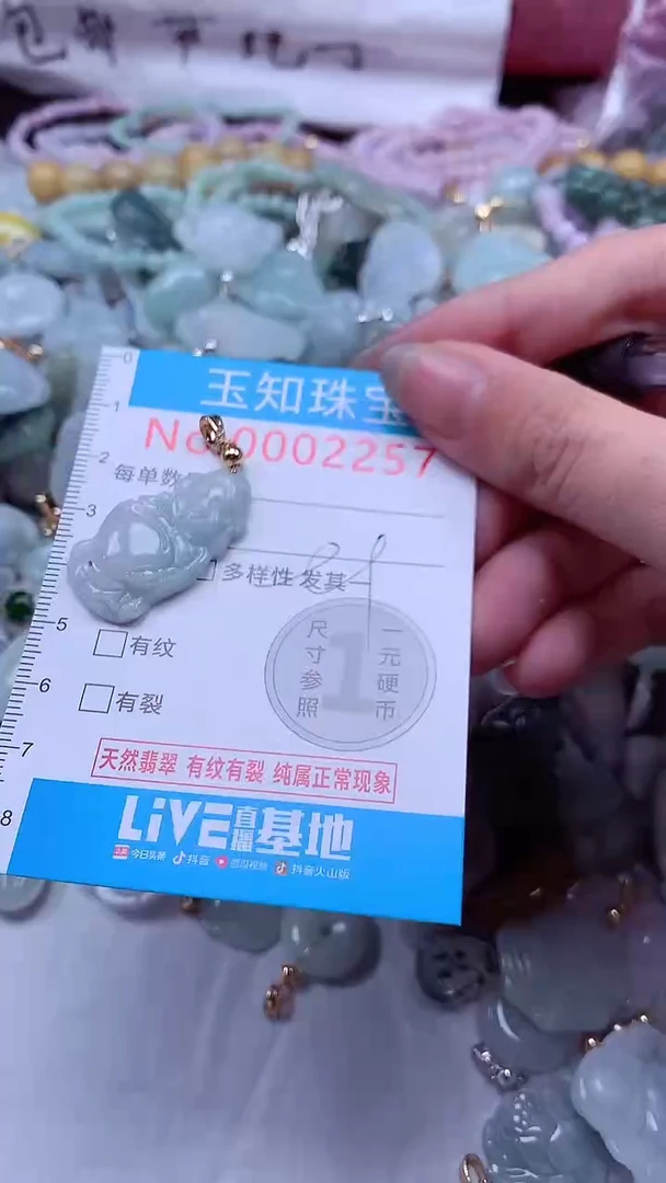 翡翠未镶嵌吊坠(不含链)2257