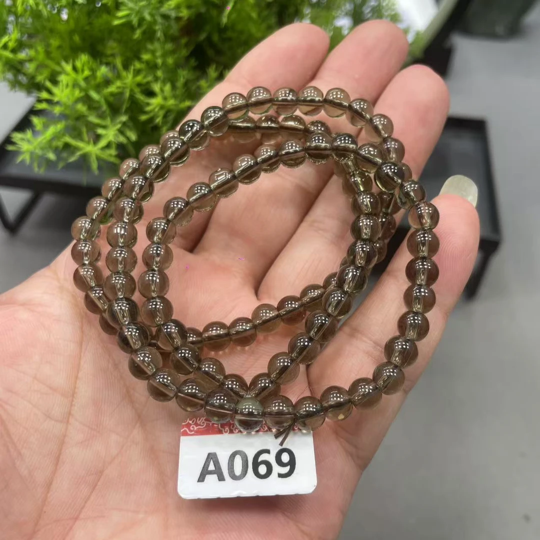 A069茶水晶多圈手串