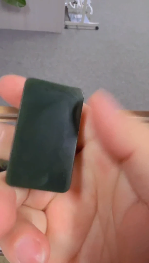 吊坠(不含链)未镶嵌和田玉沙枣青无事牌