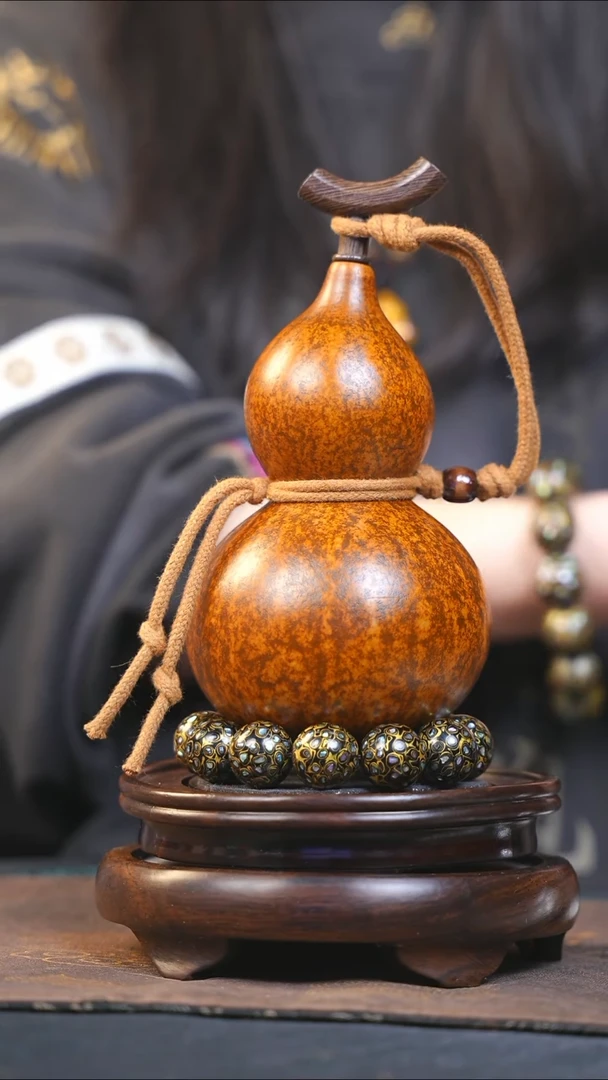 【闪购商品】YK151大漆酒葫芦不包手串及旋转底座