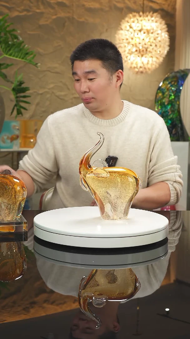 【闪购商品】摆件设计款大象摆件中号一对