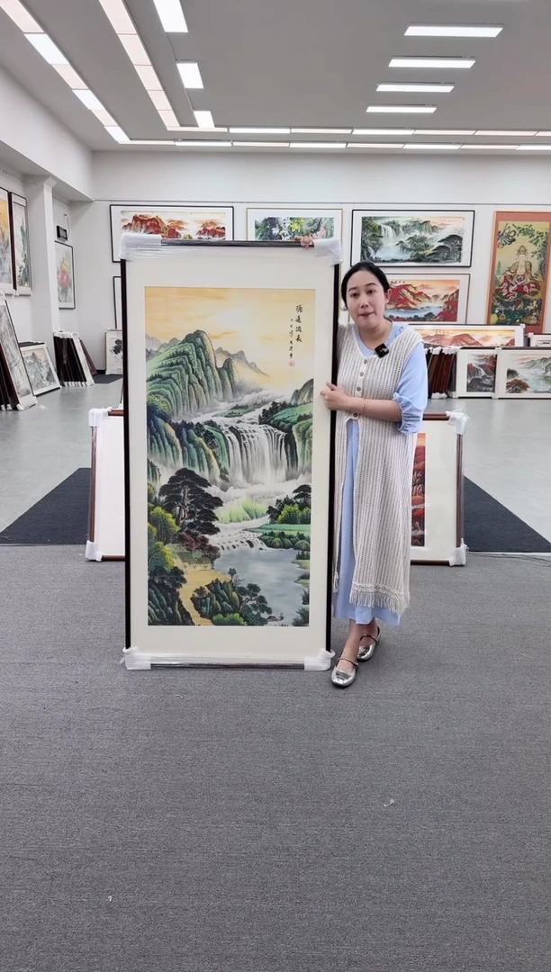 国画手绘  172*85   源远流长