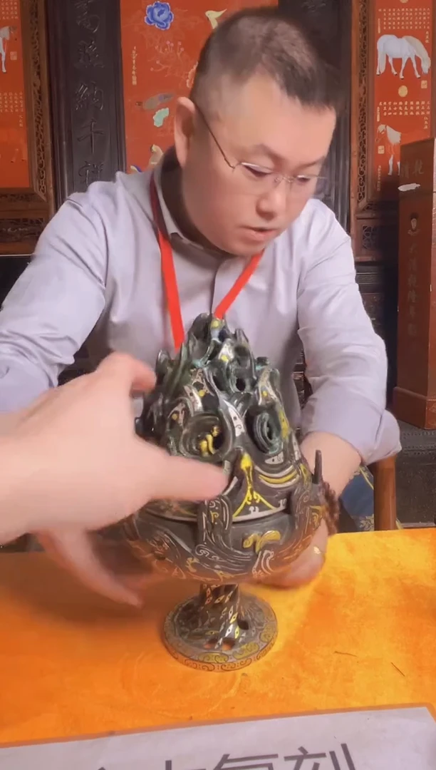 摆件陶瓷景德镇现代陶瓷流水118 带防伪标