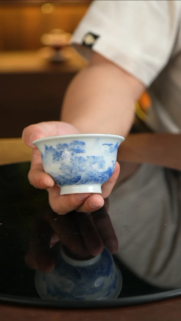 景德镇手工手绘杯