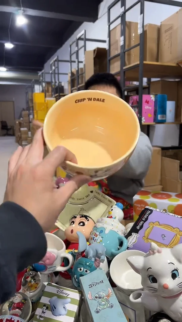【闪购商品】杯陶瓷奇奇蒂蒂大碗微瑕碗口变形