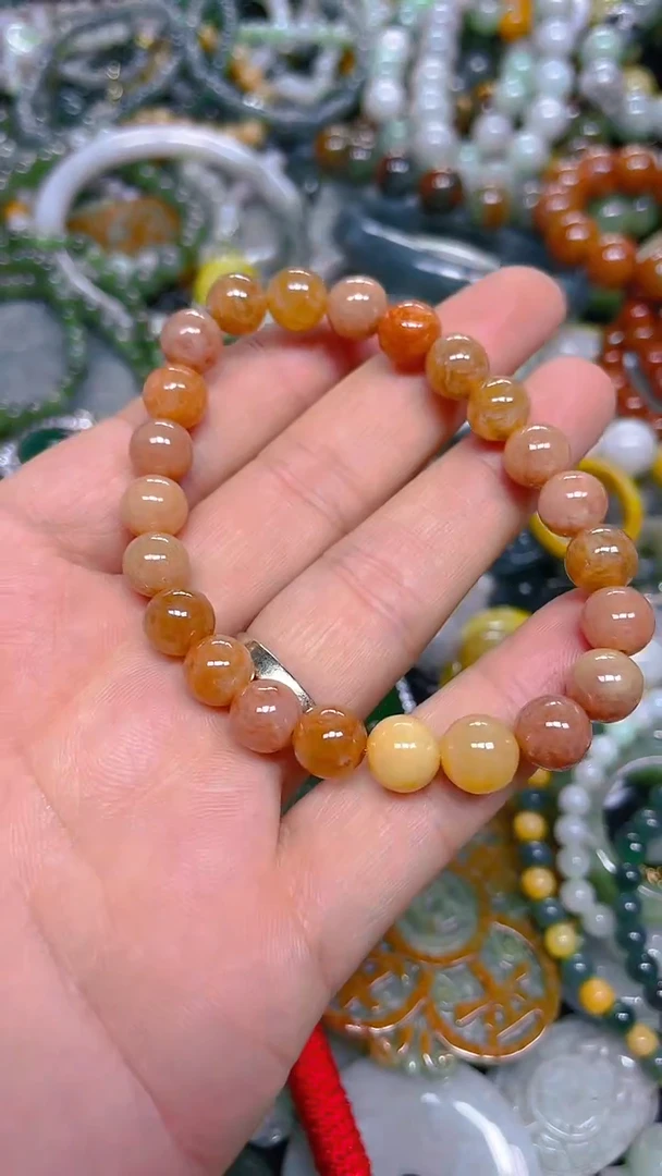 颈饰未镶嵌翡翠8mm/ J /翡翠A货，一件也是批发价