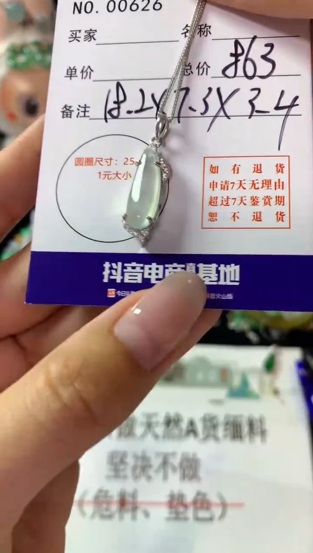 颈饰银S925镶嵌翡翠翡翠