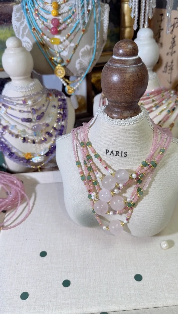 淡水珍珠合金项链490