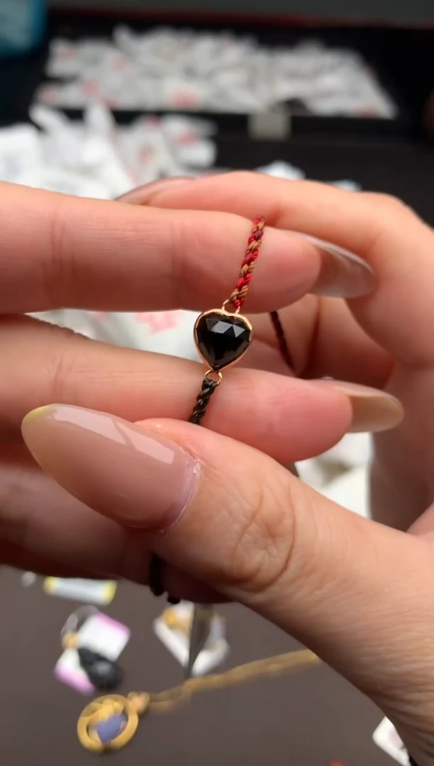 【闪购商品】翡翠手绳18K金镶嵌 一