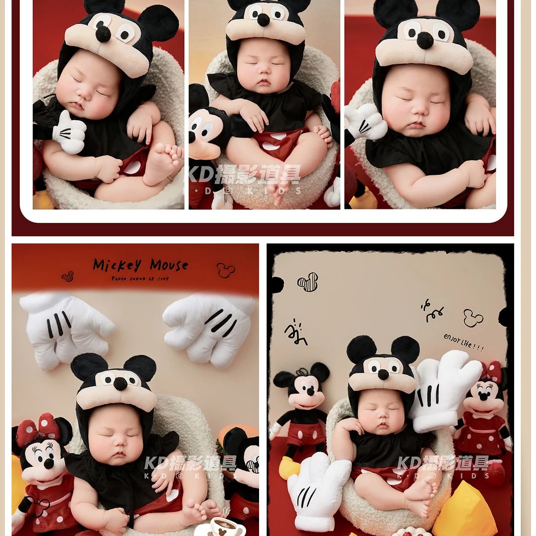 新生儿米奇孤品摄影道,UM摄影道具服饰