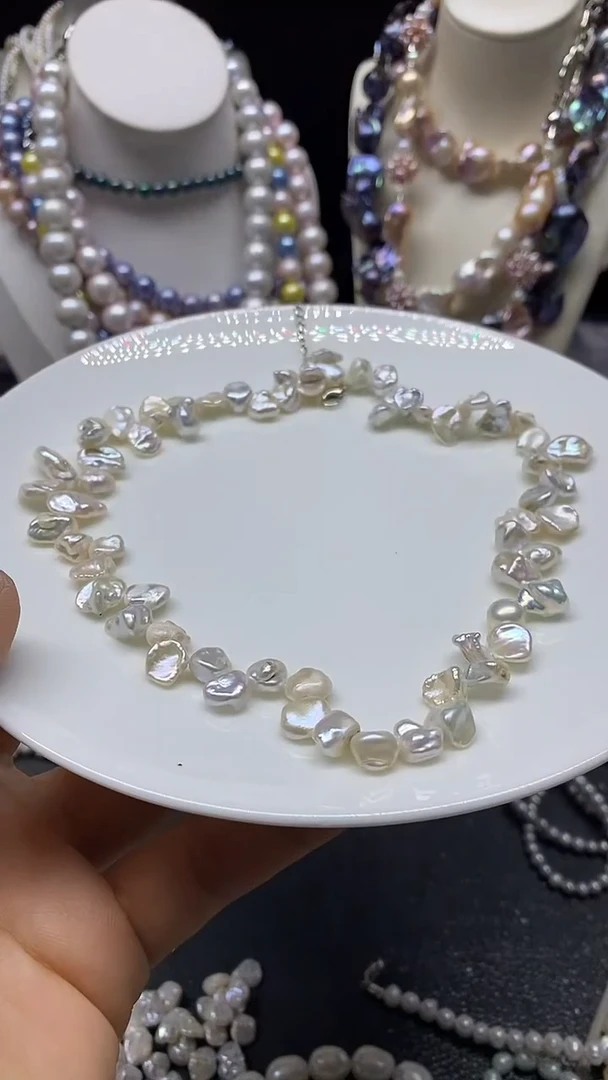 颈饰未镶嵌淡水珍珠多人