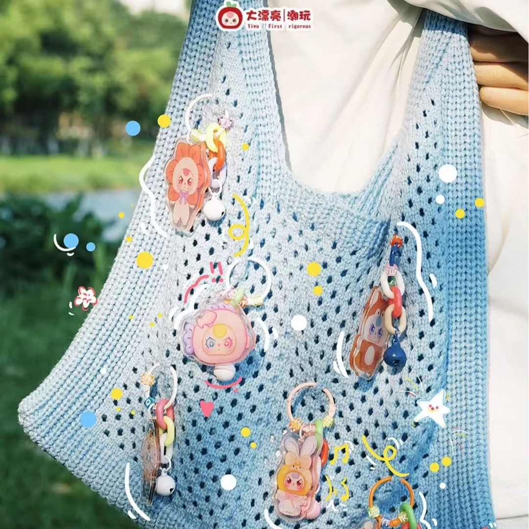 大漂亮潮玩 娃三岁亚克力挂件盲盒