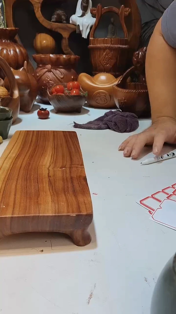 香樟木A6四足方形干泡/尺寸