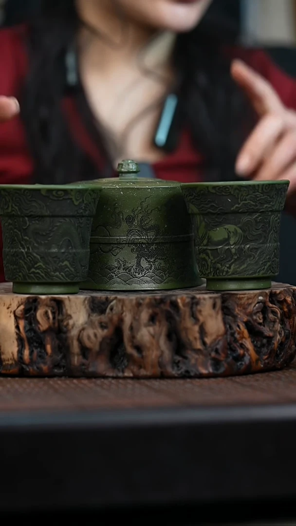 宜兴岁颐传砂原矿全手65+两个杯子