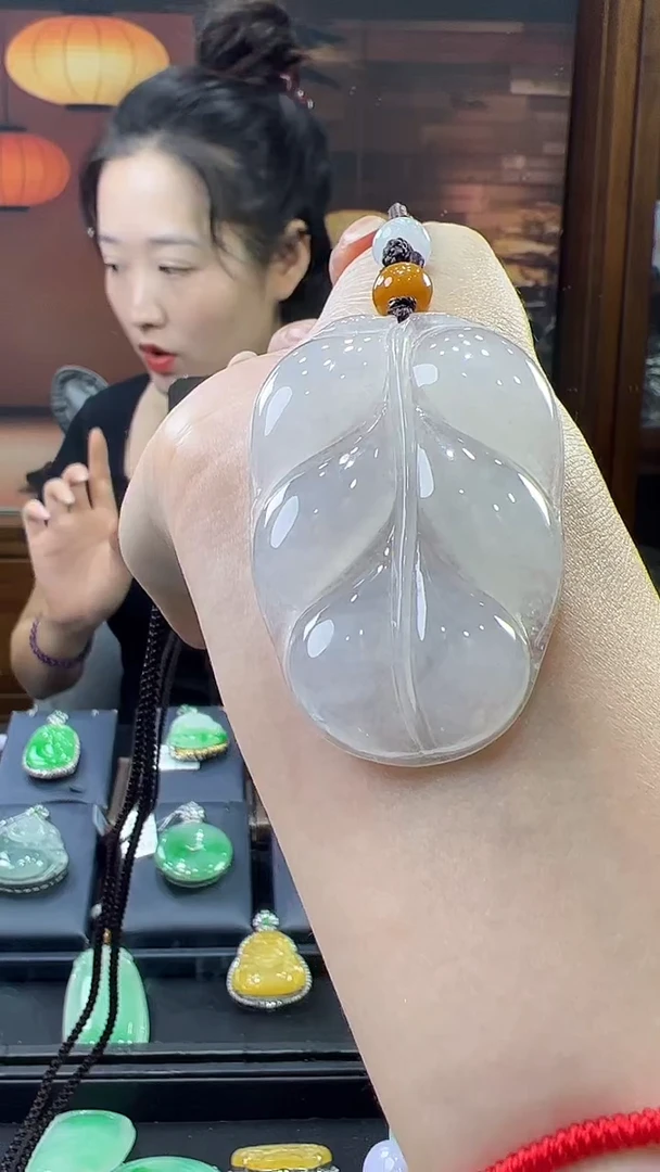 未镶嵌挂件翡翠叶子