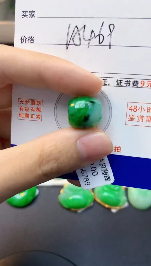 颈饰未镶嵌翡翠天然缅甸A货翡翠百元以上9元证书费自理