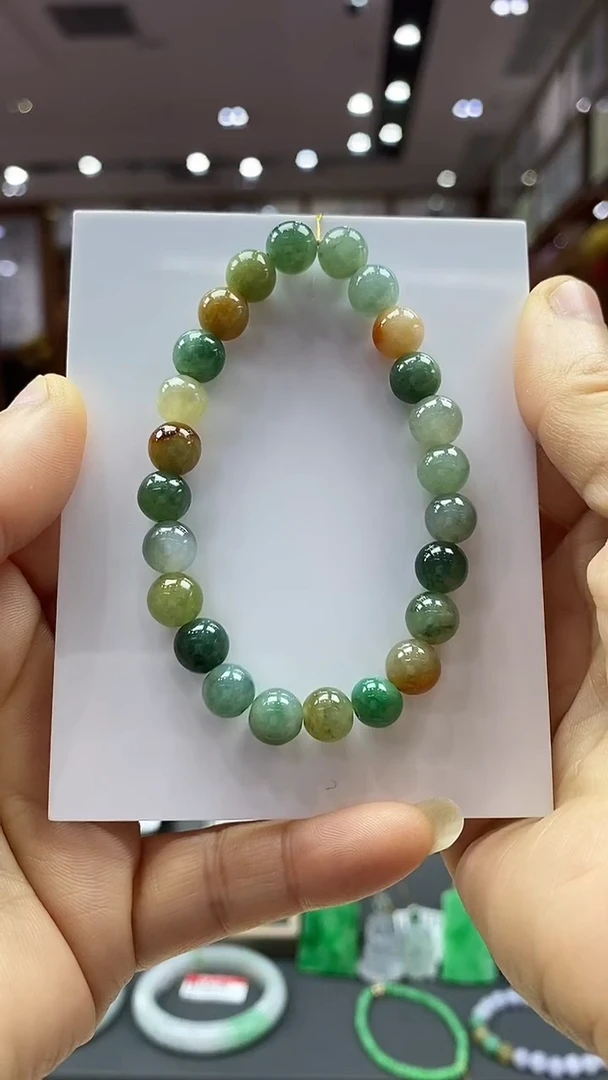 颈饰未镶嵌翡翠手串卡7.5    71号