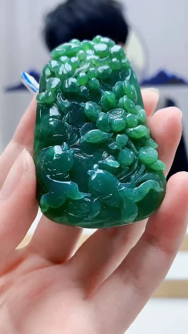 未镶嵌定制翡翠5159zm-毛货挂件68