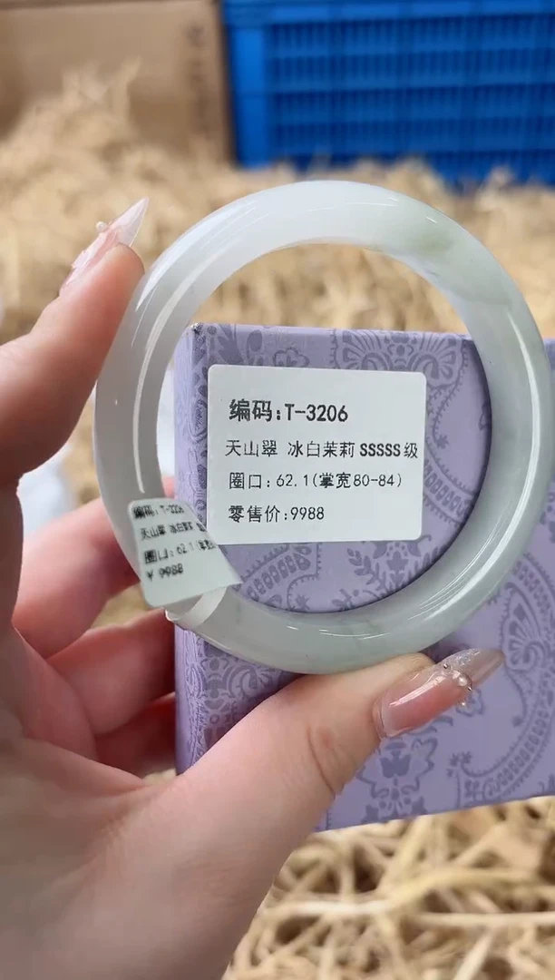 未镶嵌手镯石英质玉T-3206