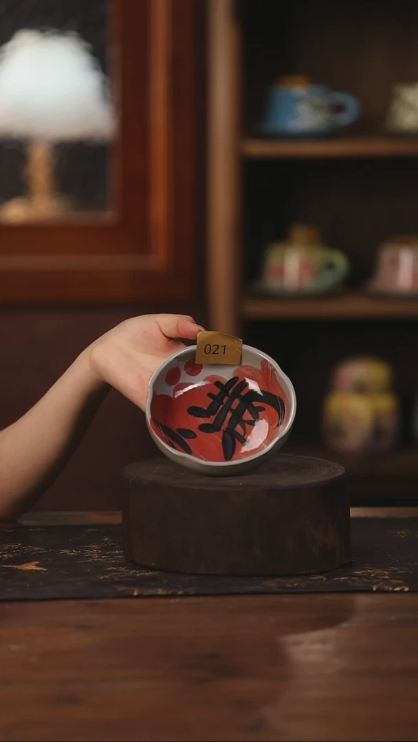 陶瓷景德镇高温釉下手绘陶瓷021