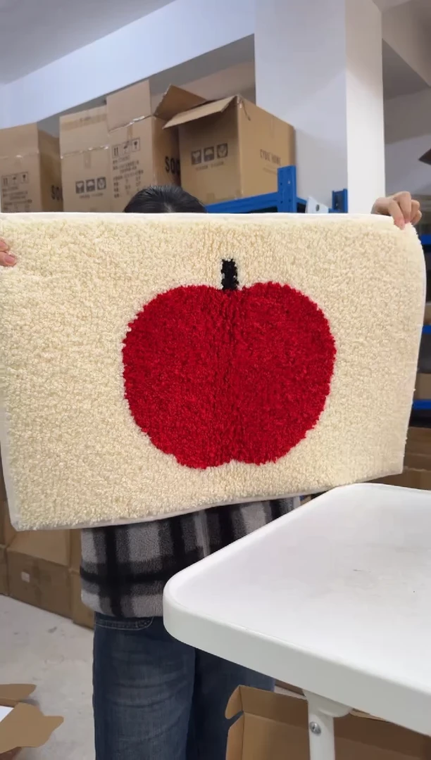 瓷片40*60cm小苹果地垫