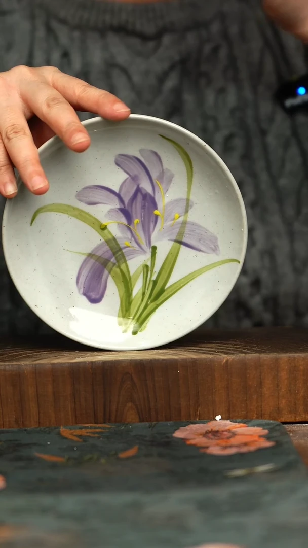 杯釉下彩手工手绘同款陶器