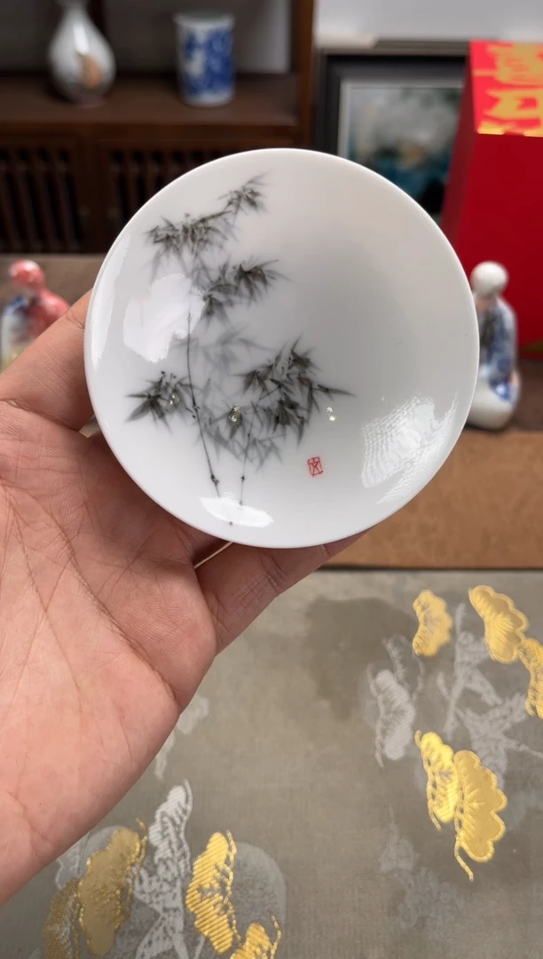 【闪购商品】景德镇文祥窑手工釉下彩陶瓷单杯