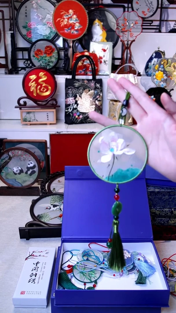 织绣织绣精品苏绣双面