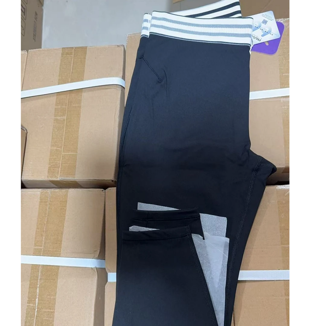 品牌尾货   撞色织带紧身裤