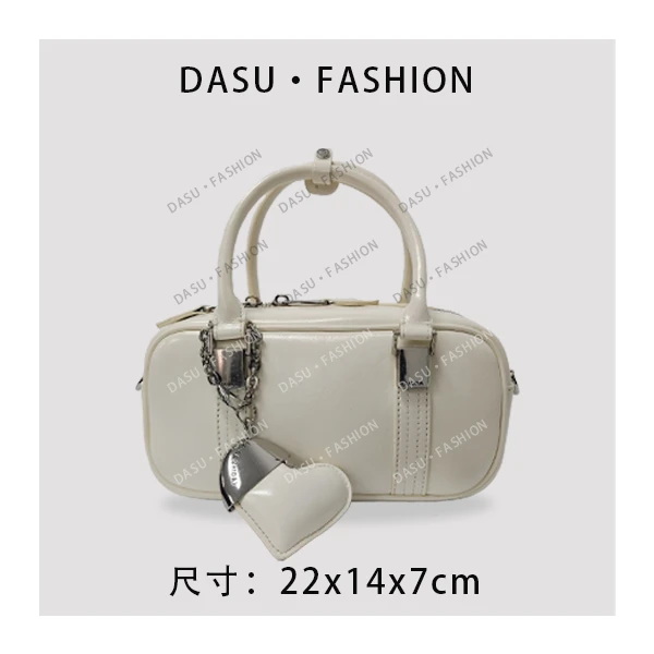 【苏总专属】SD-5501-白色恋人时尚潮流气质真皮小众腋下包斜挎包