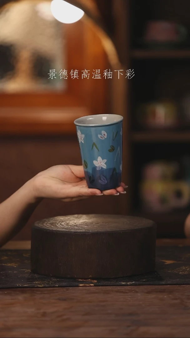 陶瓷景德镇高温釉下手绘陶瓷239
