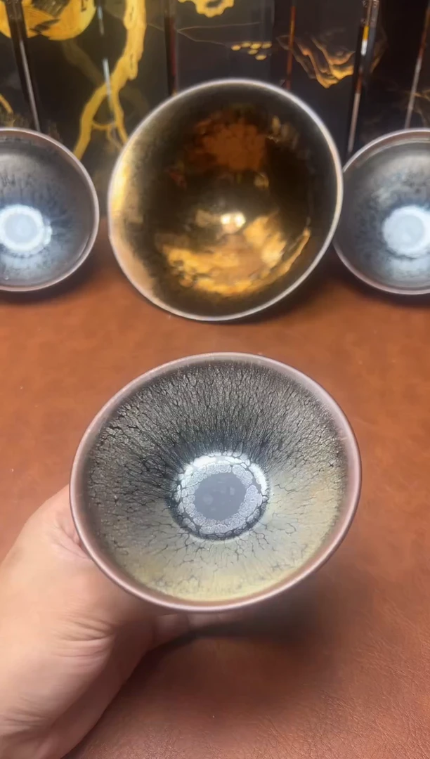 茶盏达系斗笠油滴