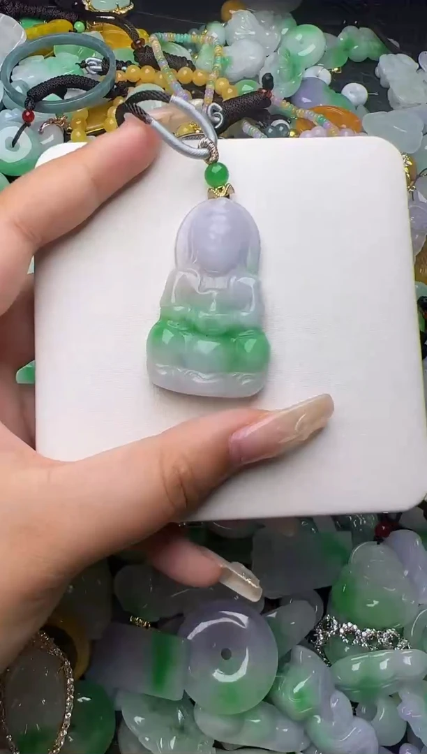 翡翠未镶嵌颈饰天然缅甸翡翠吊坠