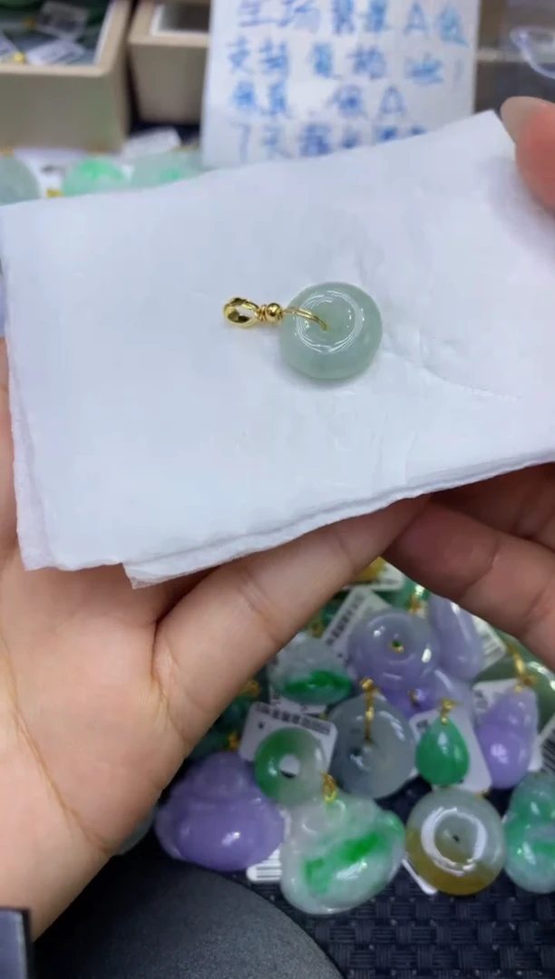 颈饰未镶嵌翡翠天然缅甸A货翡翠