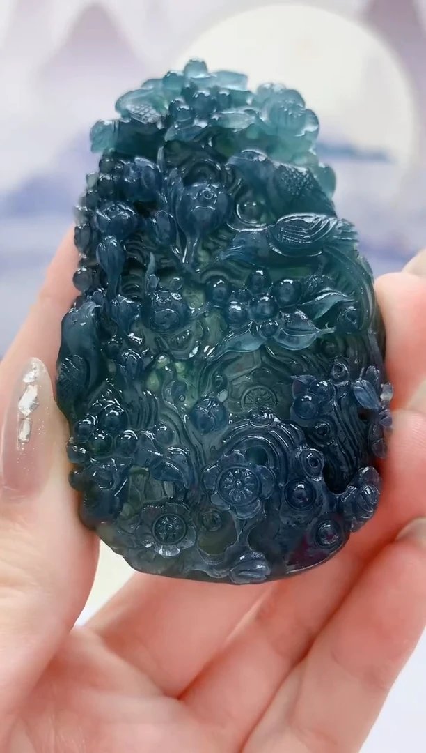 未镶嵌定制翡翠4812jw-毛货挂件96