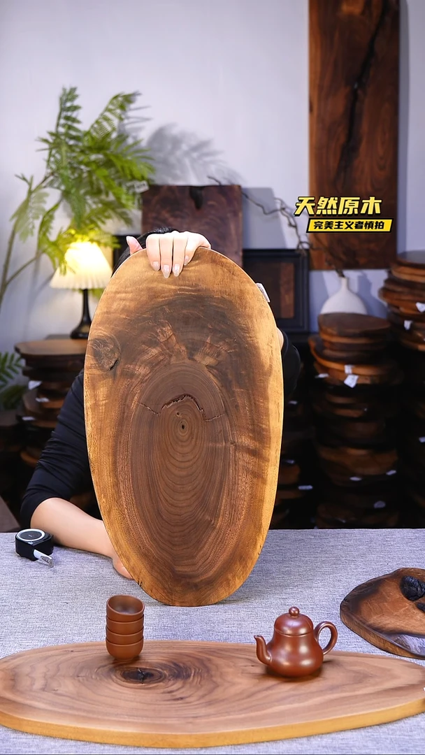 木北美黑胡桃原木.干裂疤结不属于商品质量问题完美主义者慎拍