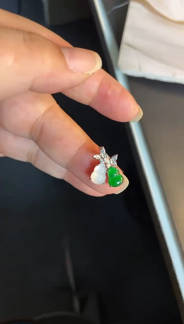 吊坠(不含链)银S925镶嵌翡翠1