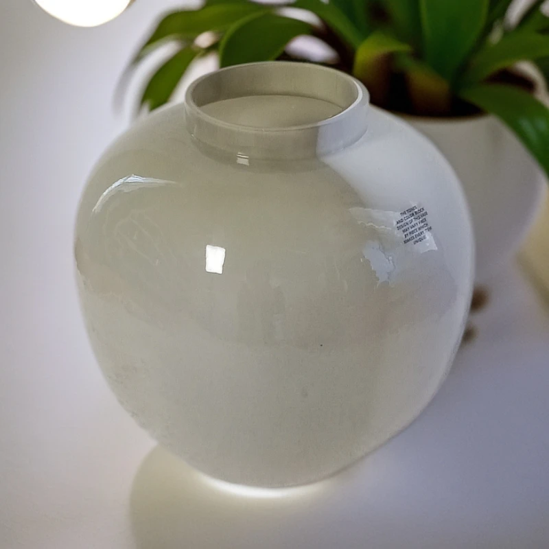 7简约拼接玻璃花瓶高24口8（有瑕疵）