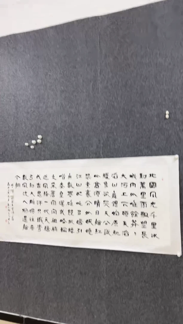 书法y杨彭老师小六尺书法 北国风光