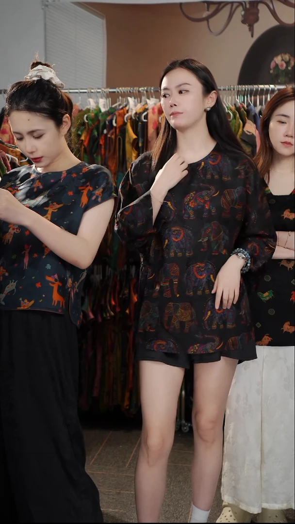 彩色大象毛衫新款