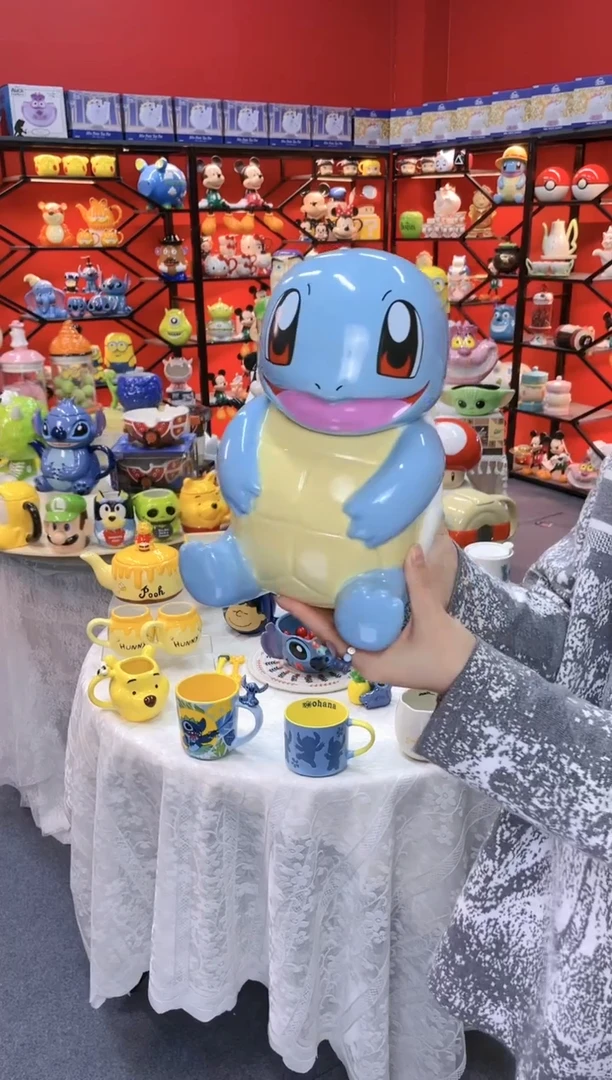 【闪购商品】.@@陶瓷杰尼龟储物罐