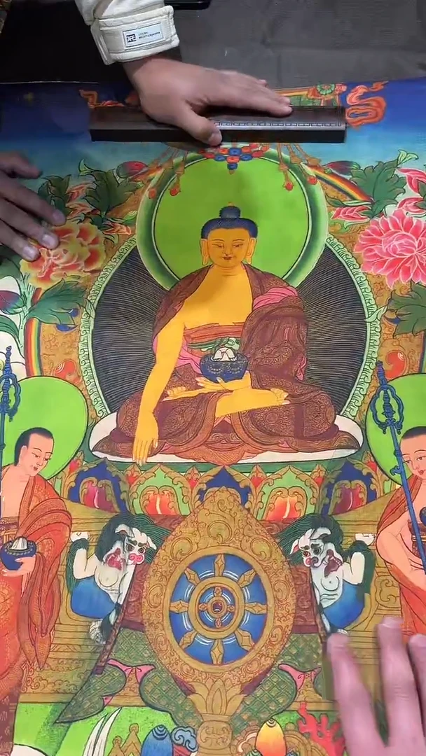 卷轴画【主播精品】高端卷轴画——唐卡127释迦摩尼