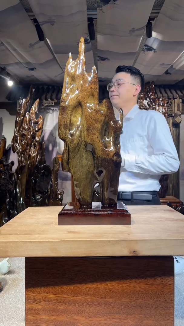 【闪购商品】金丝楠金丝楠小叶桢楠摆件62-23-17
