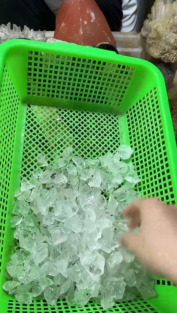 未镶嵌大型摆件（非配饰）水晶白阿赛碎石200g