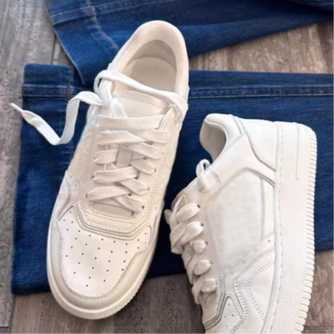 BAYBERYL老贝小白平底系带时尚休闲鞋 DD5A1441-2/11