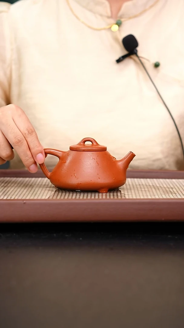 茶壶紫砂黄龙山朱泥子冶石瓢160cc 郑馨