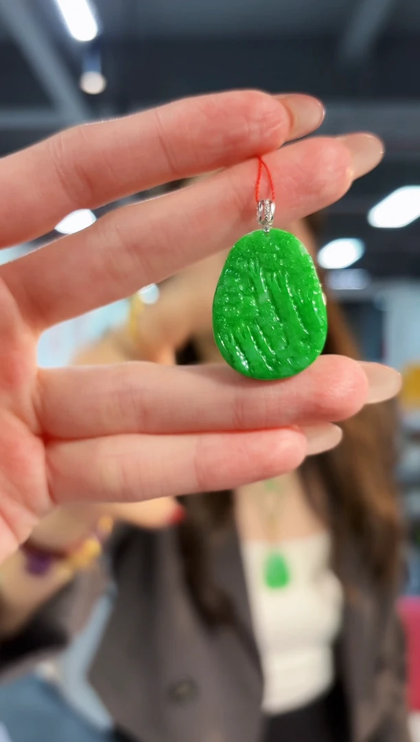 【闪购商品】翡翠颈饰18K金镶嵌缅料A货/支持复检/一件