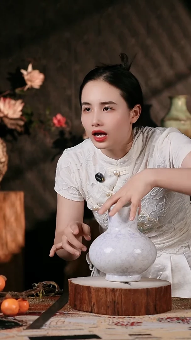 摆件景德镇高温陶瓷花瓶默认微瑕口径：8高度：18