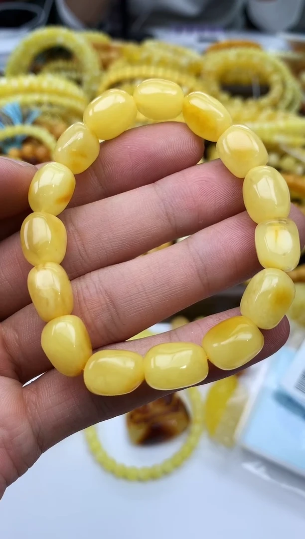 裸石蜜蜡未镶嵌手串