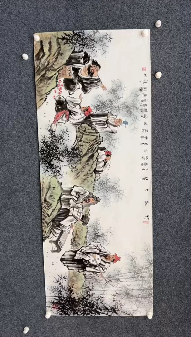 【闪购商品】国画2.21-冯高翔-6尺人物-052